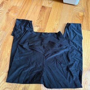 Aerie Black Ribbed Leggings